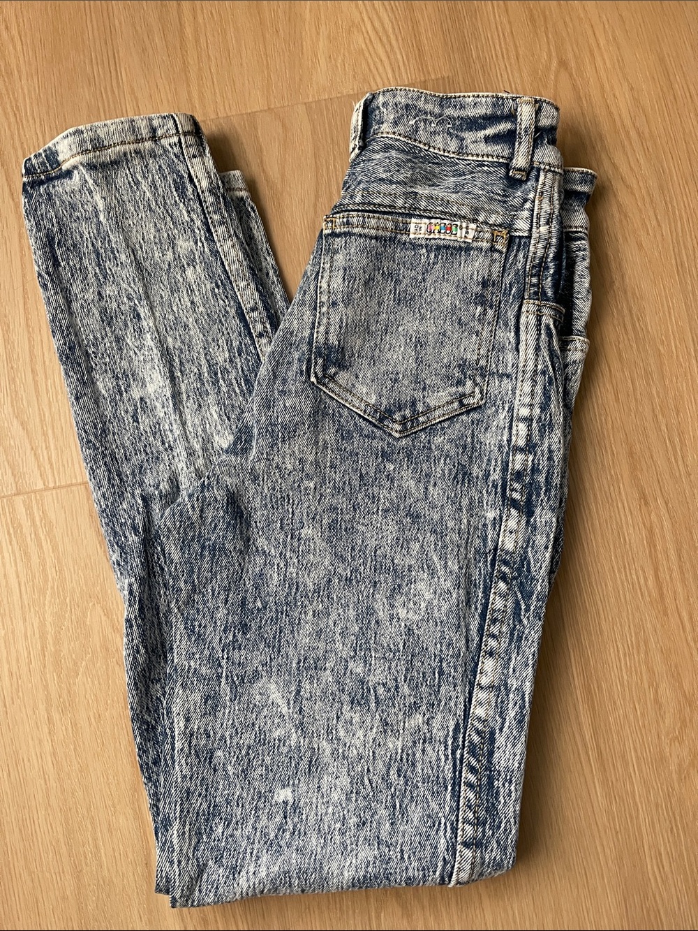 Vintage Gazoz Acid-Wash Blue Women’s Jeans